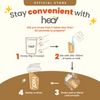 Heal Caffe Latte Vegan Protein Shake, (540g - 15 Servings) Value Pack
