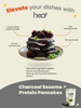 Heal Charcoal Sesame Vegan Protein Shake, (585g - 15 Servings) Value Pack