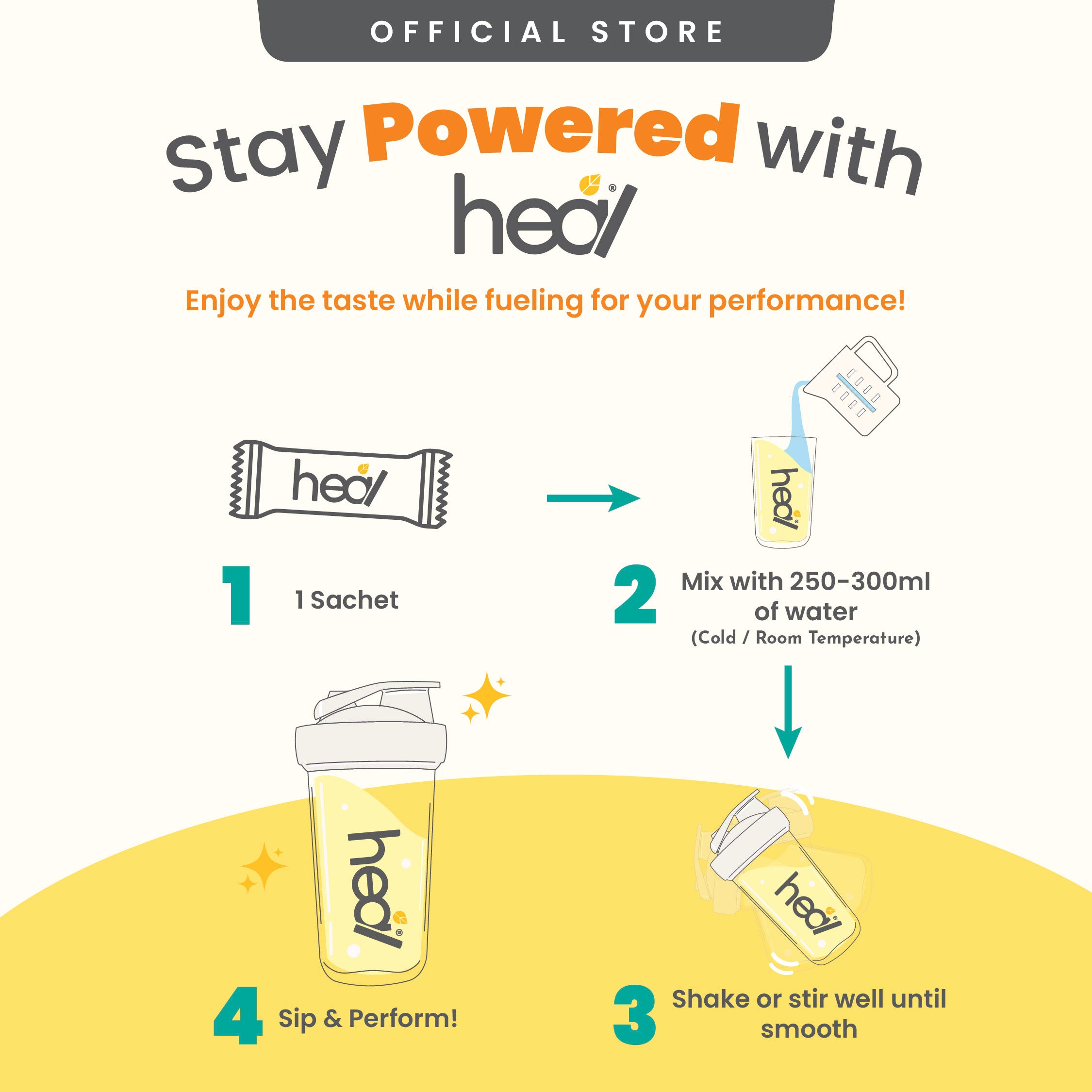 Heal Creatine - Citrus Yuzu Sachet (30 servings)