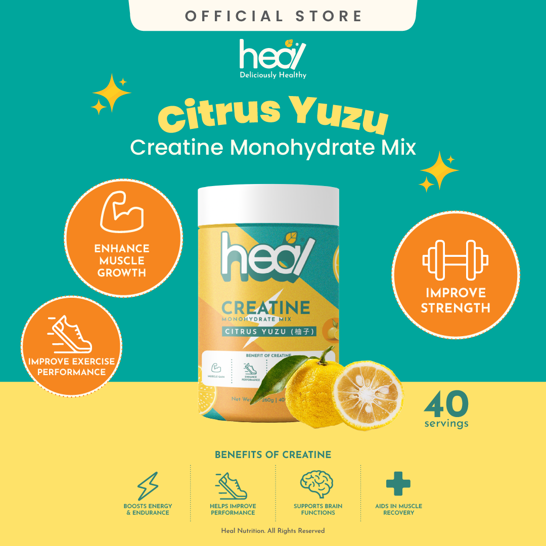 Heal Creatine for Muscle Growth and Recovery - Citrus Yuzu (260g)