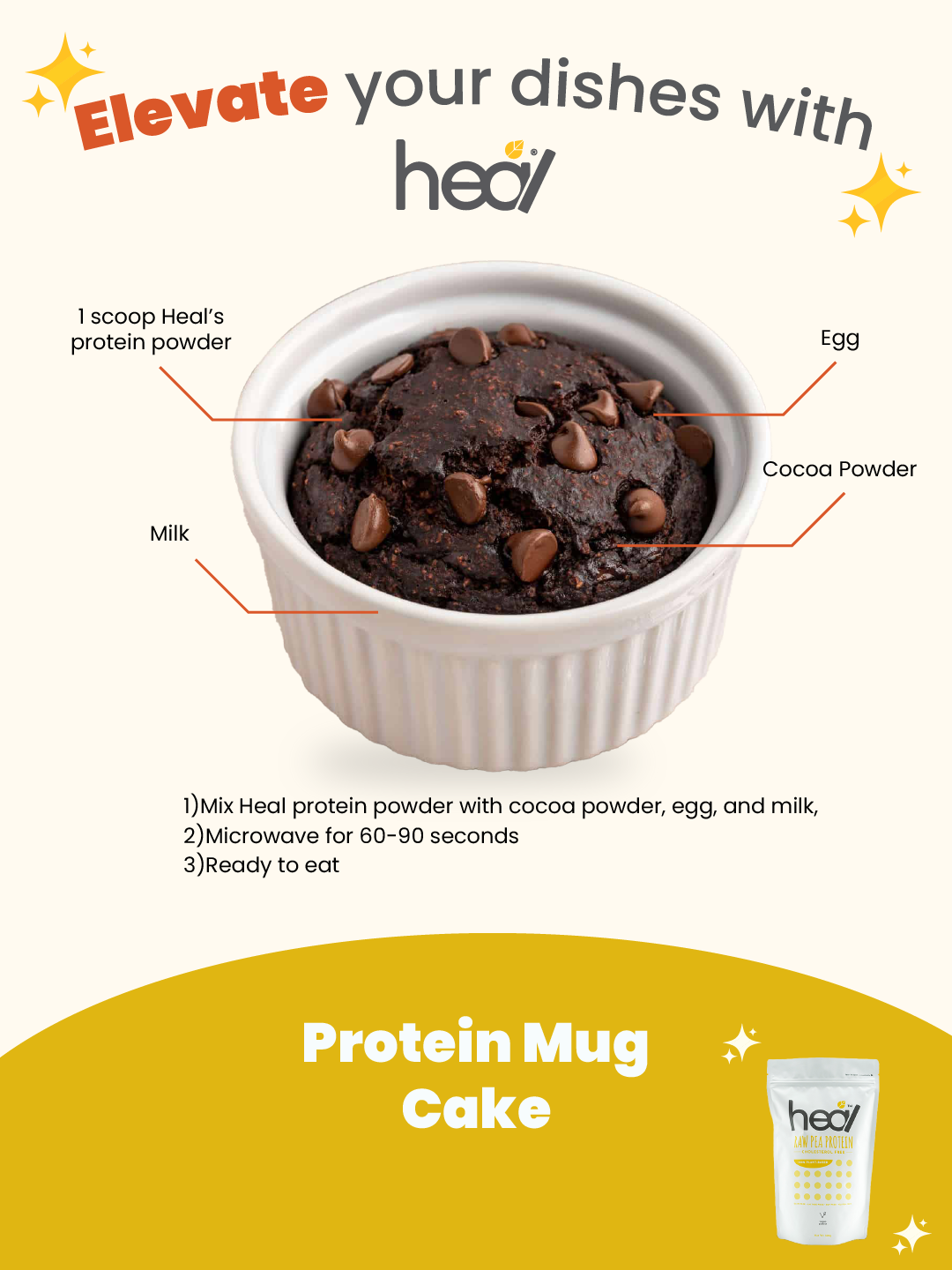 [Subscription Plan] Heal Raw Pea Protein, 500g