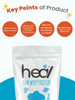 Heal Unflavored Raw Whey Protein Powder, 500g - Halal