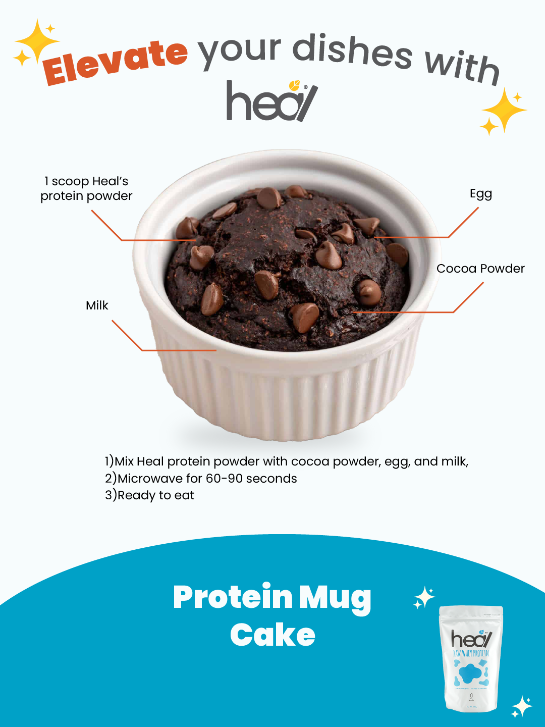 [Subscription Plan] Heal Raw Whey Protein, 500g