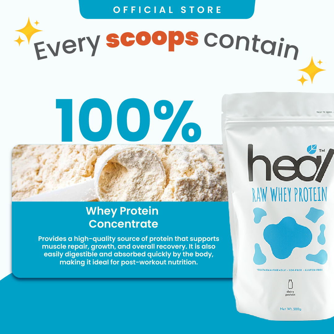 [Subscription Plan] Heal Raw Whey Protein, 500g